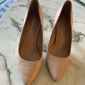 Nude pump heels